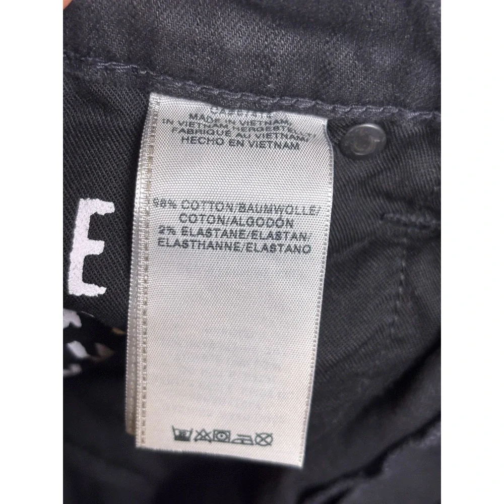 True Religion Mens Black Straight Leg Flap Pocket Jeans Size 40